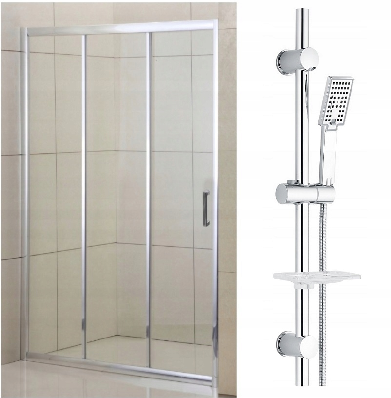 Sprchové dvere - Sprchové dvere 80x190 cm posuvné + sprcha