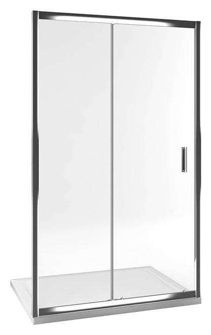 Sprchové dvere - Sprchové dvere do výklenku 120 cm, chróm, sklo 6 mm