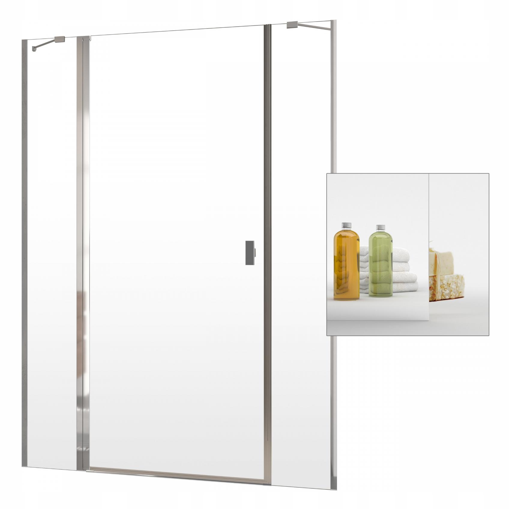 Sprchové dvere - Sprchové dvere do výklenku Nes DWJS 140 L zrkadlo