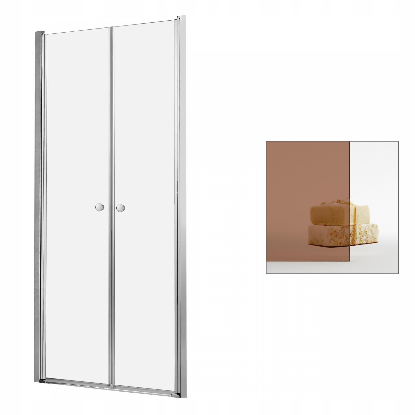 Sprchové dvere - Sprchové dvere sprchové Eos DWD 90 sklenený bronz