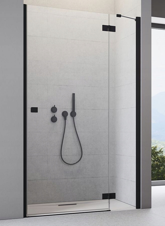 Sprchový kút - Prehĺbené dvere 110 Essenza New DWJ Black Radaway (3