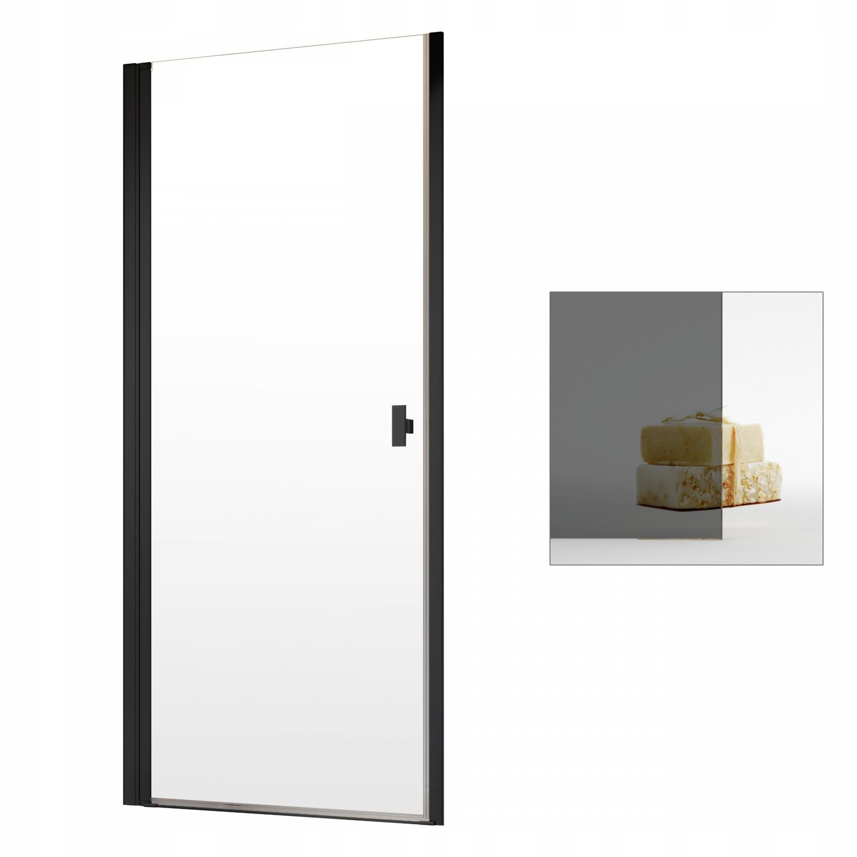 Sprchové dvere - Sprchové dvere Nes Black DWJ 80 L grafit