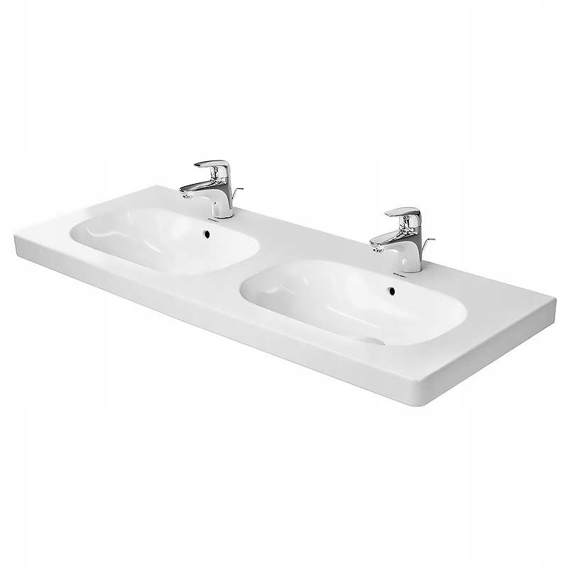 Umývadlo - Duravit D-Code - Dvojité umývadlo na nábytok 1200x49