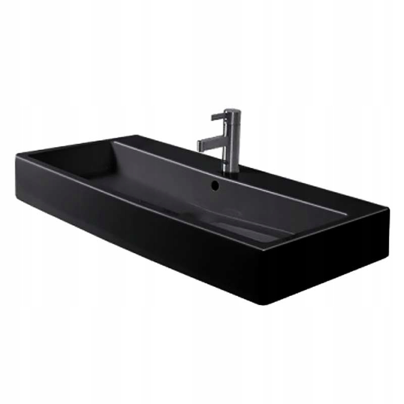 Umývadlo -  Duravit Vero - 1000x470 čierne nábytkové umývadlo 04