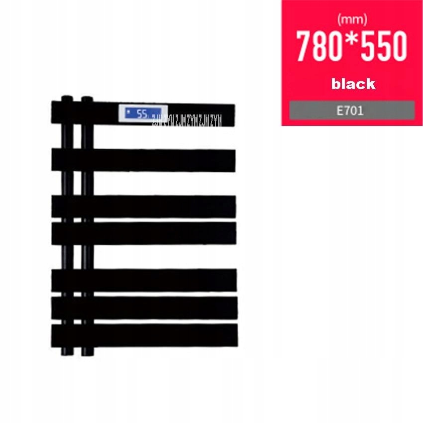 Polička do kúpelne - [E701 čierna / 220 V] E601 / e701 / h601 / h801 /