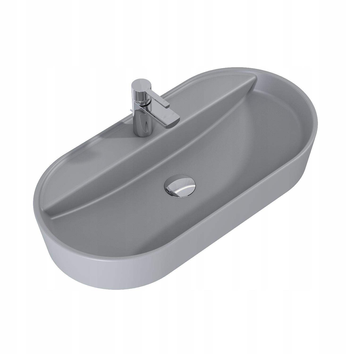 Umývadlo -  ELITA BABETTE 80X40 WASHBASIN LIGHT GREY MAT