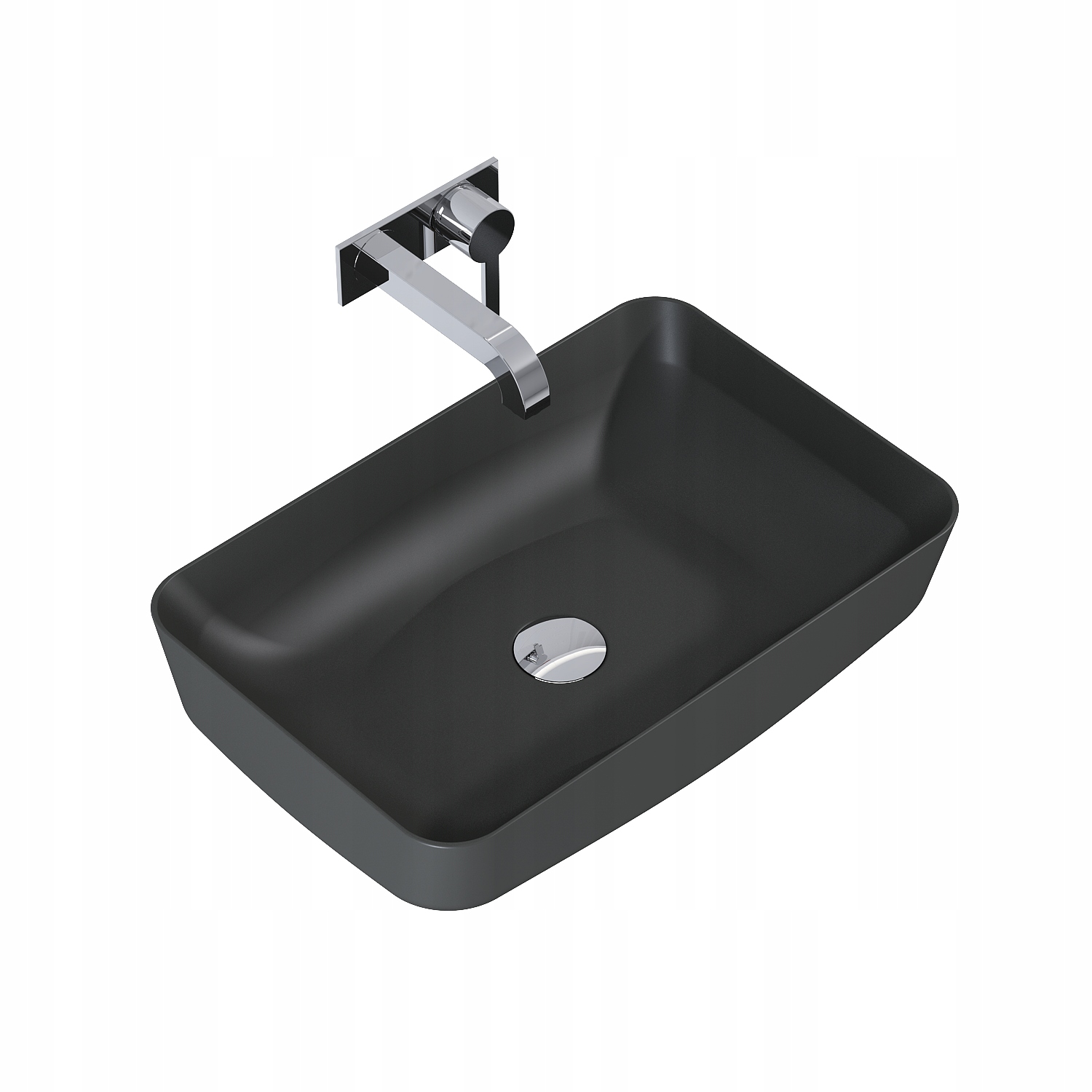Umývadlo - ELITA COUNTER-TOP UMÝVADLO NOMIA 50x39 ANTRACIT