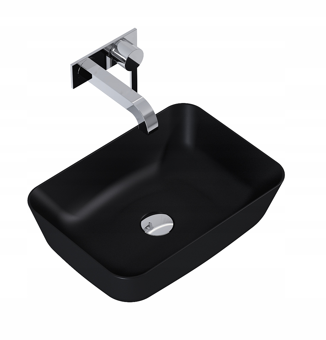 Umývadlo - ELITA COUNTER-TOP UMÝVADLO RENI 45,5 ČIERNE