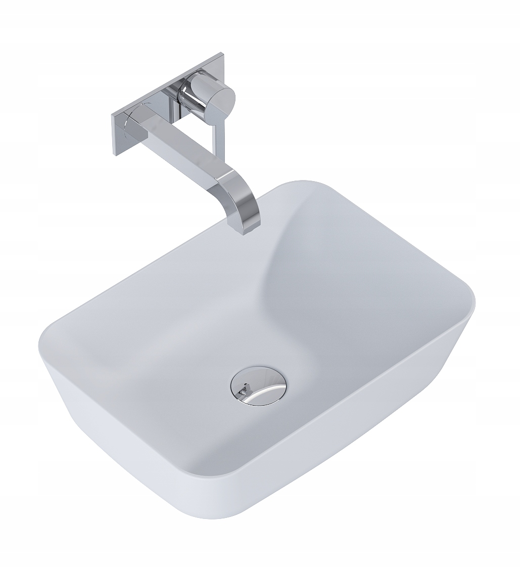 Umývadlo - ELITA COUNTER-TOP WASHBASIN RENI 45,5x32,5 KAMENNÝ MAT