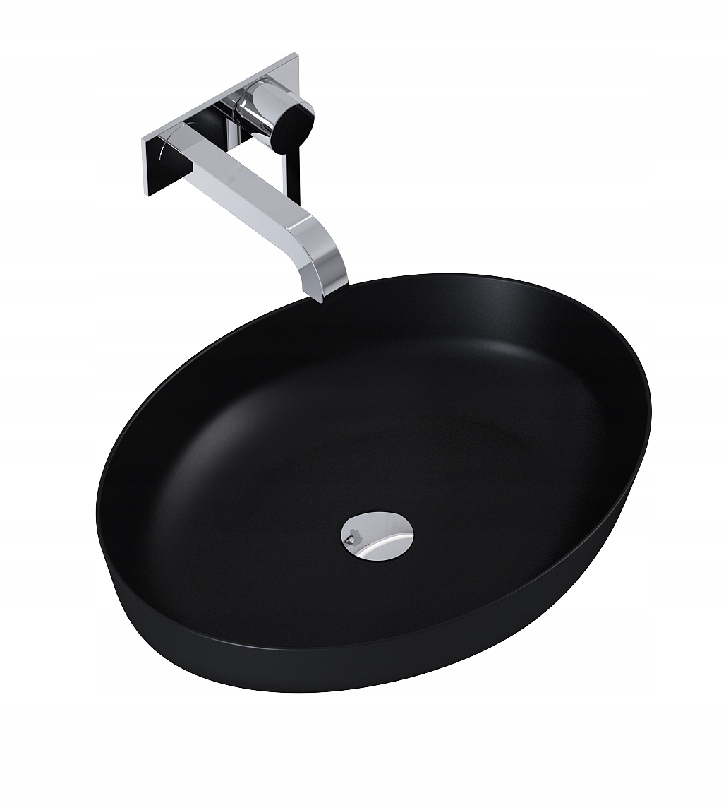 Umývadlo - ELITA COUNTER-TOP UMÝVADLO RIKA 52X39,5 ČIERNY MAT