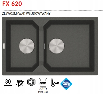 FRANKE SINK GRANITE FXG 620 GRAPHITE