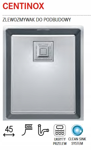 FRANKE STEEL SINK CENTINOX CMX 110-34