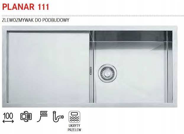 PLANÁR DREVA FRANKE STEEL 111