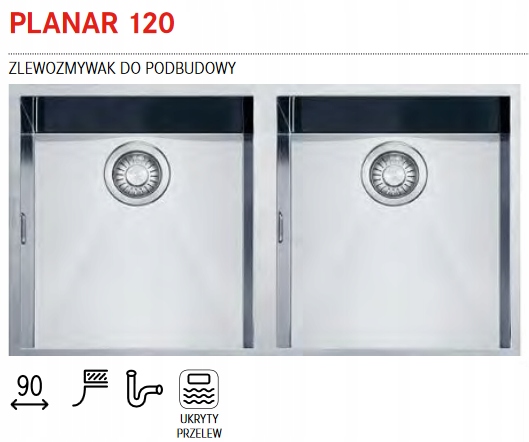 PLANÁR DREVA FRANKE STEEL 120