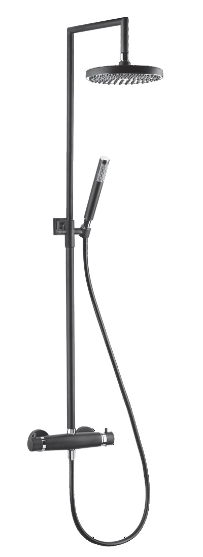 Sprchova batéria - FROMAC SPREJ STĹPEC MATNÝ ČIERNY / CHROM 15450N