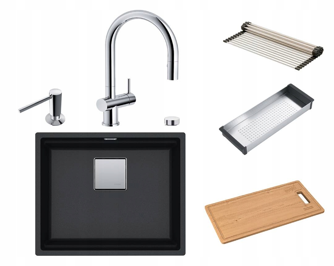 Franke KNG 110-52 onyx + batéria + dávkovač +