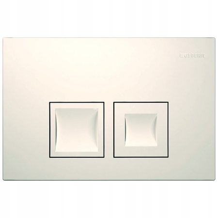 WC tlačidlo - GEBERIT DELTA 50 BIELE VYPLACHOVACIE TLAČIDLO H3093