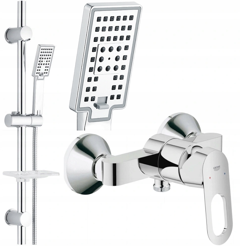 Sprchový panel - GROHE Sprchová batéria + CUBIC 3-CESTNÁ sprcha