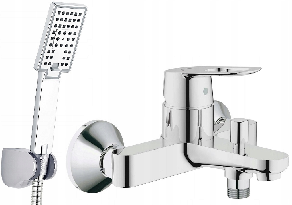 Vaňová batéria - 3-cestná vaňová batéria GROHE + sprcha CUBIC