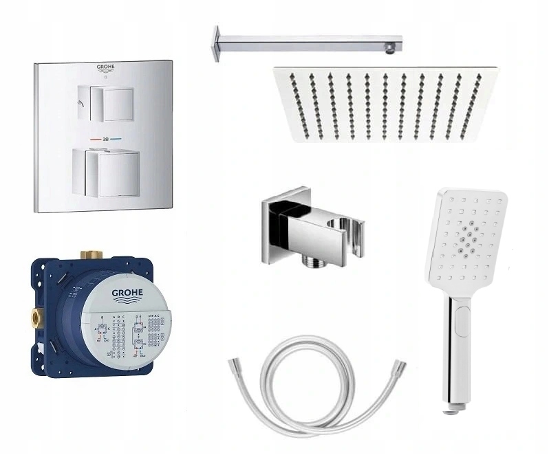 Podomietková batéria - STENOVÁ SÚPRAVA GROHE EUROCUBE S TERMOSTATOM 30