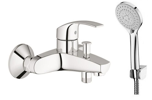Vaňová batéria - SADA GROHE BATÉRIA EUROSMART + SPRCHA