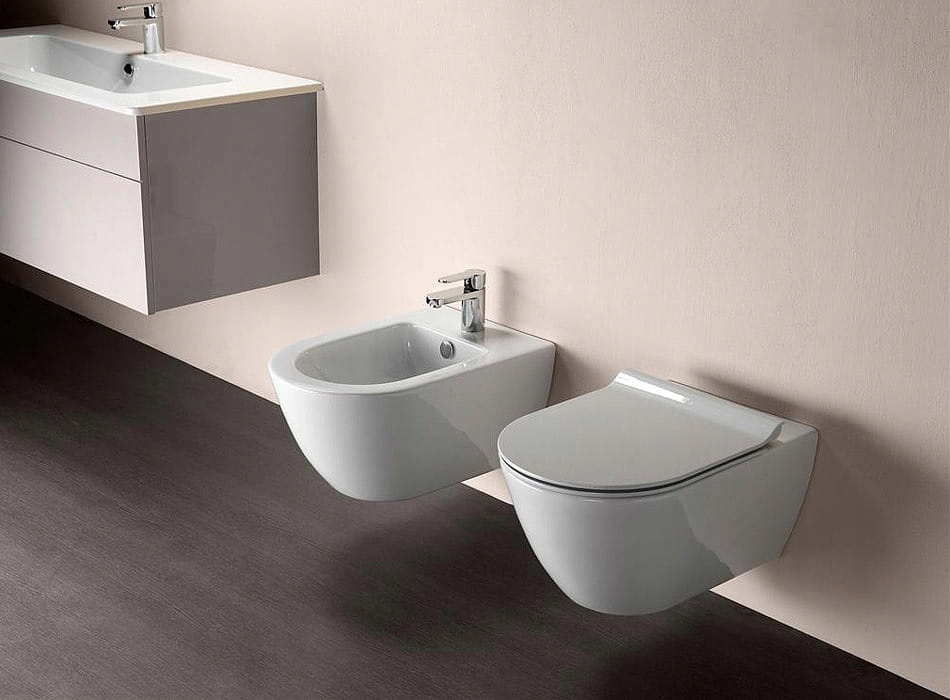 WC MISA - GSI Pura 50 bezokrajová toaleta so Slim sedadlom