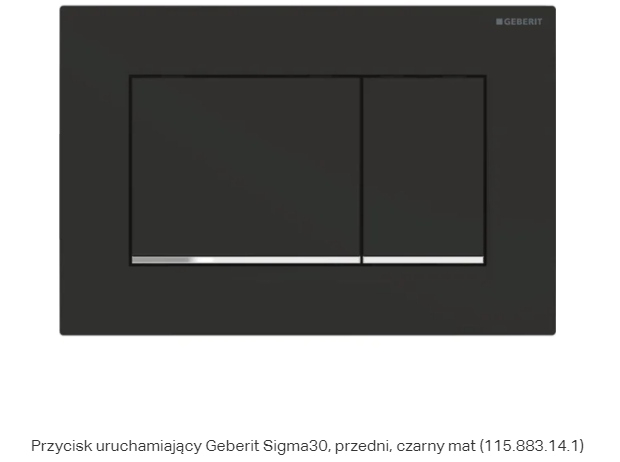 WC tlačidlo - Tlačidlo Geberit SIGMA 30 čierne MAT 115.883.14.1