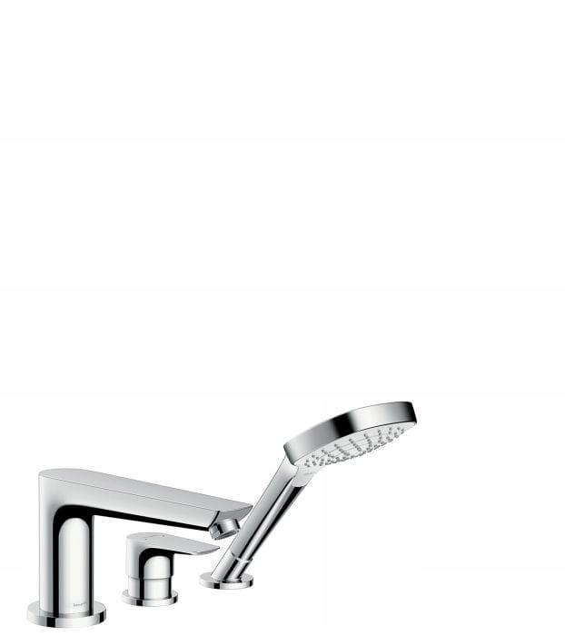 Vaňová batéria - Batéria HANSGROHE Talis E pripevnená na okraji vane