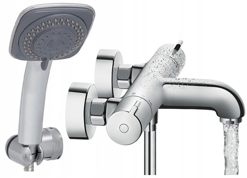 Vaňová batéria - HANSGROHE TERMOST vaňová batéria + sada 5 funkcií