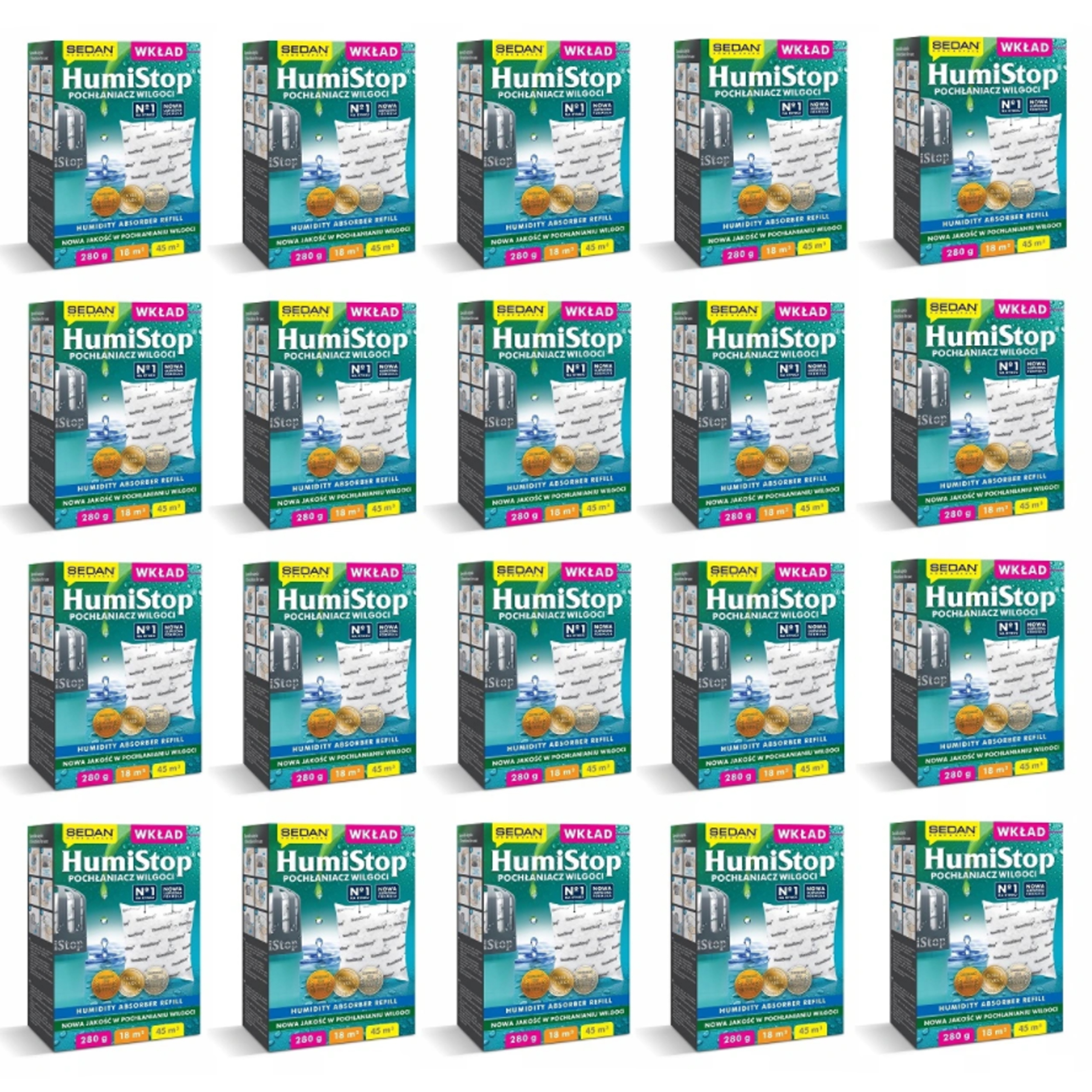 Odvlhčovač vzduchu - VLOŽKA KAZETY HUMISTOP DO VLHKOSTI ABSORBER X 20