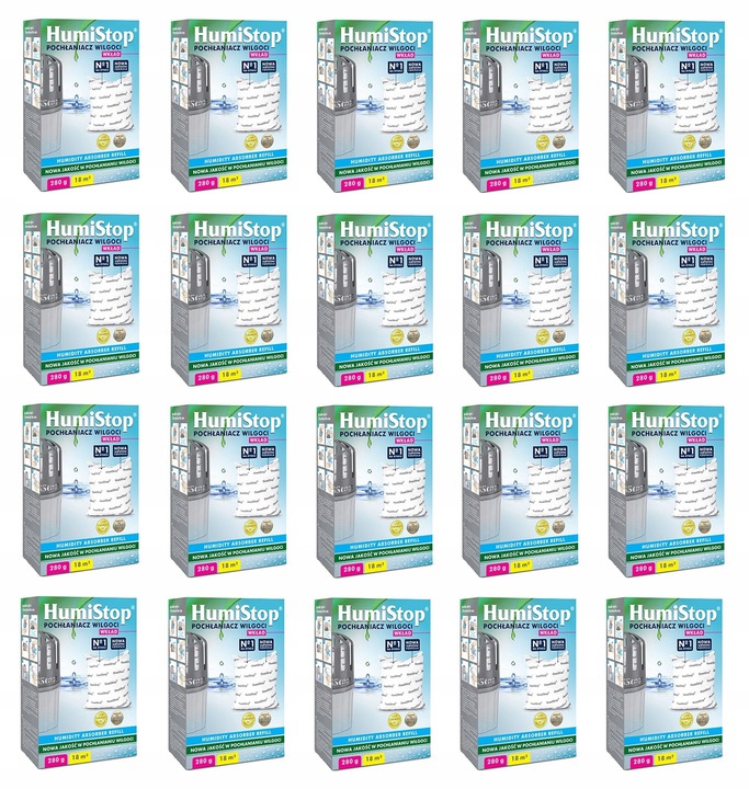 Odvlhčovač vzduchu - HUMISTOPOVÉ KAZETY NA ABSORBER VLHKOSTI x 20 KS