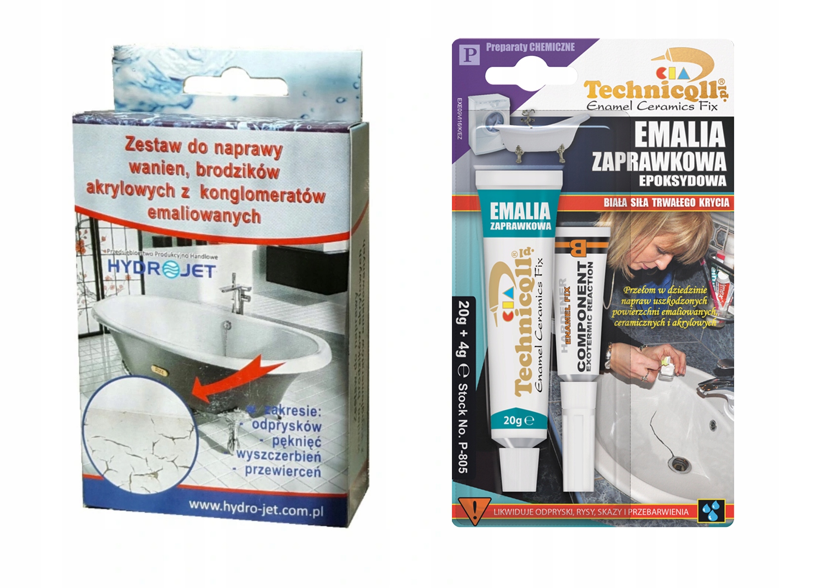 HYDRO-JET OPRAVNÁ SADA Vaňa + smalt
