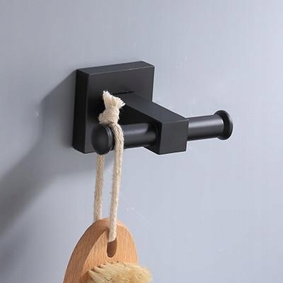 Kupelňový set doplnkov - [Fabric Hook] čierna polička do kúpeľne