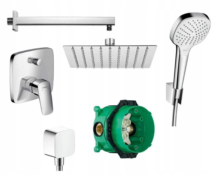 Podomietková batéria - Hansgrohe Logis batéria 7 v 1, dažďová sprcha 30 KWD