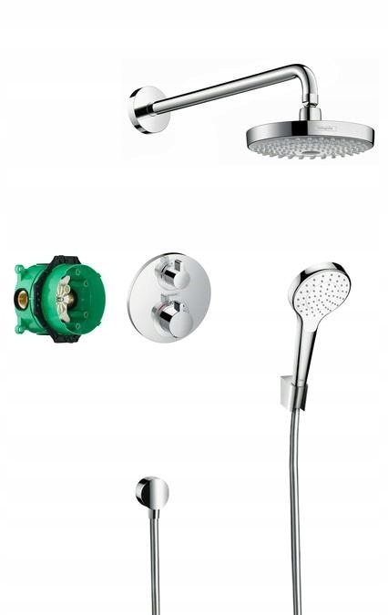 Sprchový panel - Sprchová súprava podomietkového termostatu Hansgrohe