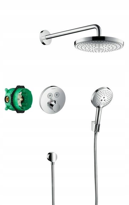 Sprchový panel - Hansgrohe Sprchová sada, termostatická dažďová sprcha