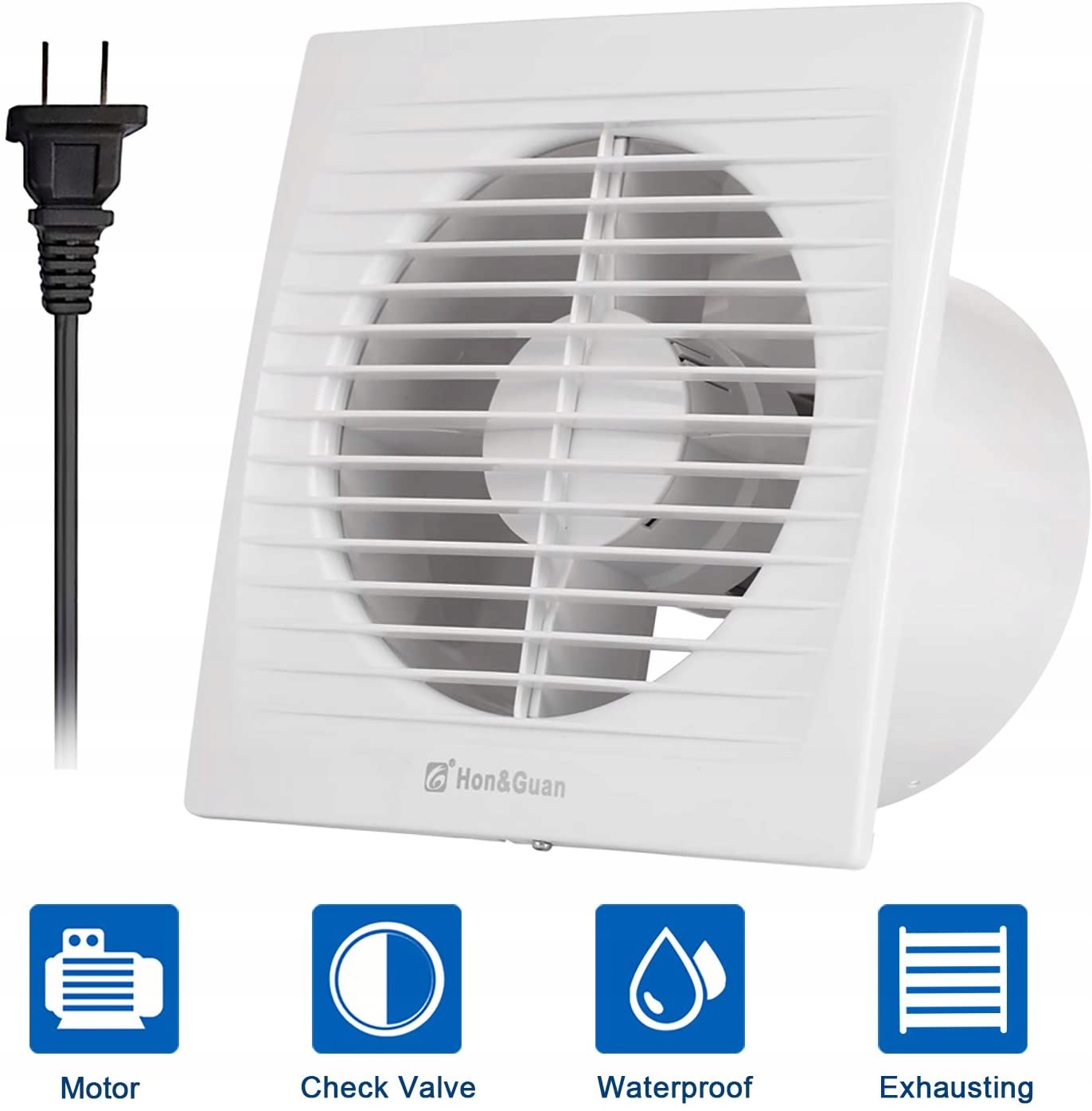 Kupelňový ventilátor - Hon & Guan HGA-150C Domáci ventilátor