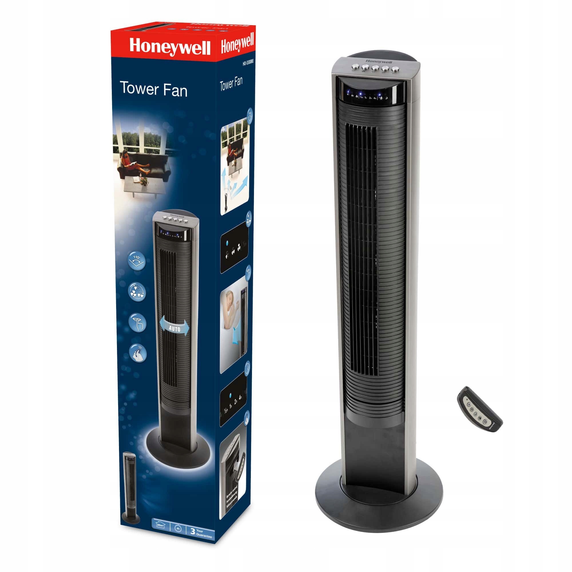 Kupelňový ventilátor - Honeywell HO-5500RE Stojanový vežový ventilátor