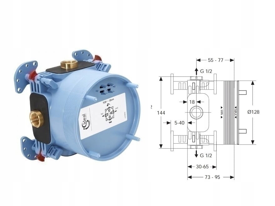 Podomietková batéria - IDEAL STANDARD podomietkový prvok Easy Box. 1 000 NU