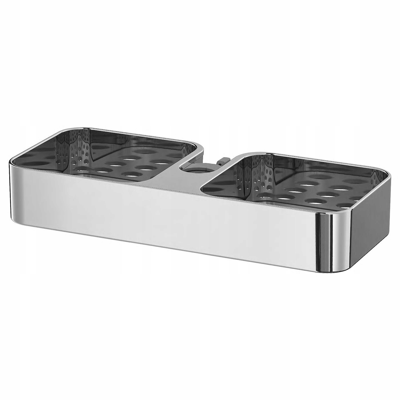 Polička do kúpelne - IKEA BROGRUND Chromovaná polička do sprchy 25x4 cm