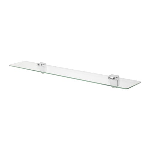 Polička do kúpelne - Sklenená polica IKEA KALKGRUND