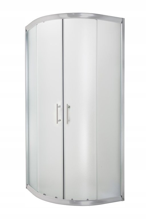 Sprchový kút - INVENA ARIZONA polkruhová kabína matné sklo 90x90x180cm