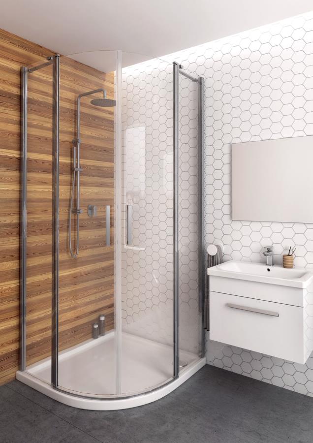 Sprchový kút - Polokruhovo výklopná kabína 80cm Aquaform MISSISIPI
