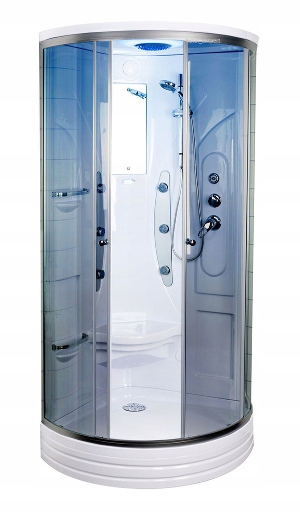 Hydromasážna sprchová babína - SPRCHOVÁ KABÍNA S HYDROMASÁŽOU 5308 DUSCHY 80x80
