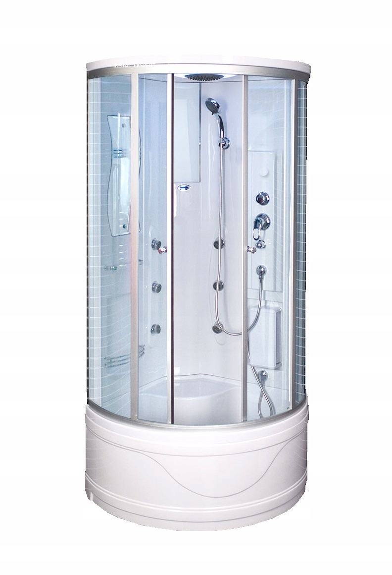 Hydromasážna sprchová babína - SPRCHOVÁ KABÍNA S HYDROMASÁŽOU 6004 DUSCHY 80 x 80