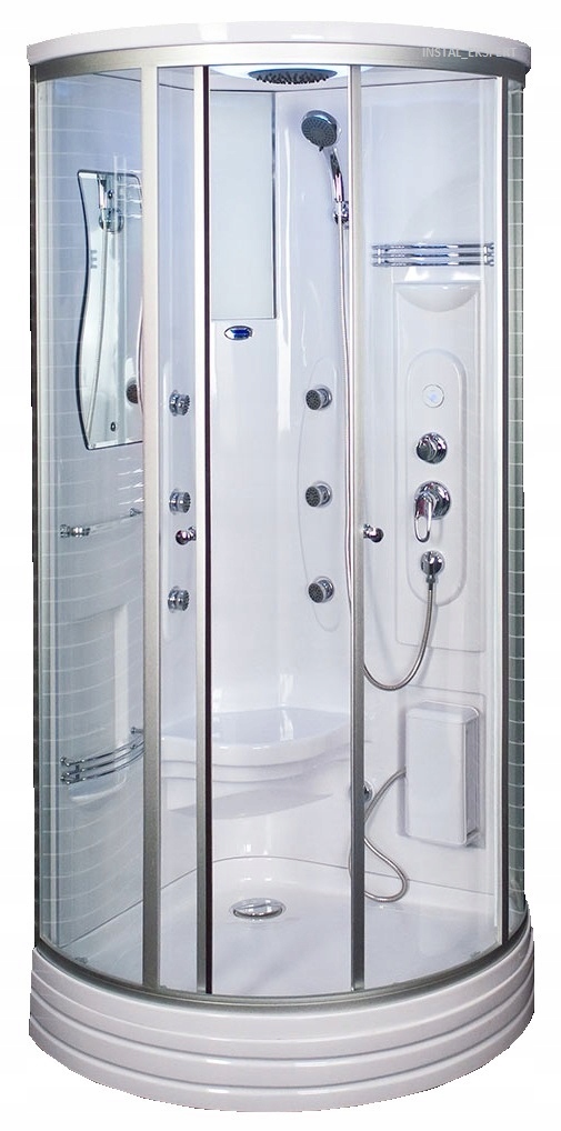 Hydromasážna sprchová babína - SPRCHOVÁ KABÍNA S HYDROMASÁŽOU 6005 DUSCHY 80 x 80