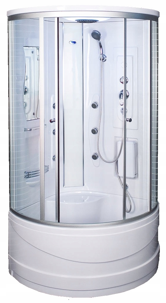 Hydromasážna sprchová babína - SPRCHOVÁ KABÍNA S HYDROMASÁŽOU 6025 DUSCHY 90 x 90