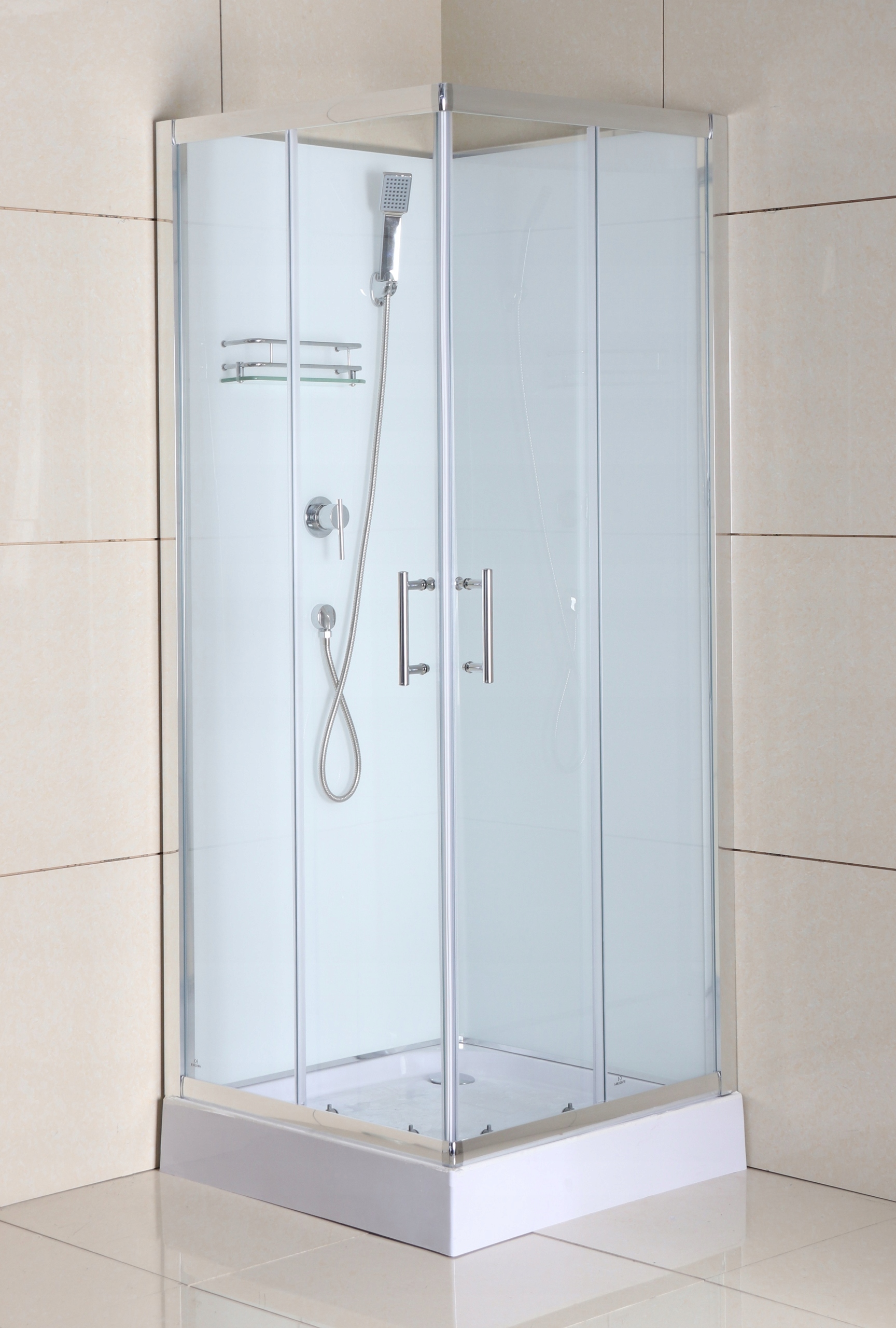Sprchový kút - SPRCHOVÁ KABÍNA BEZ HYDROMASÁŽE 90x90 BIELA