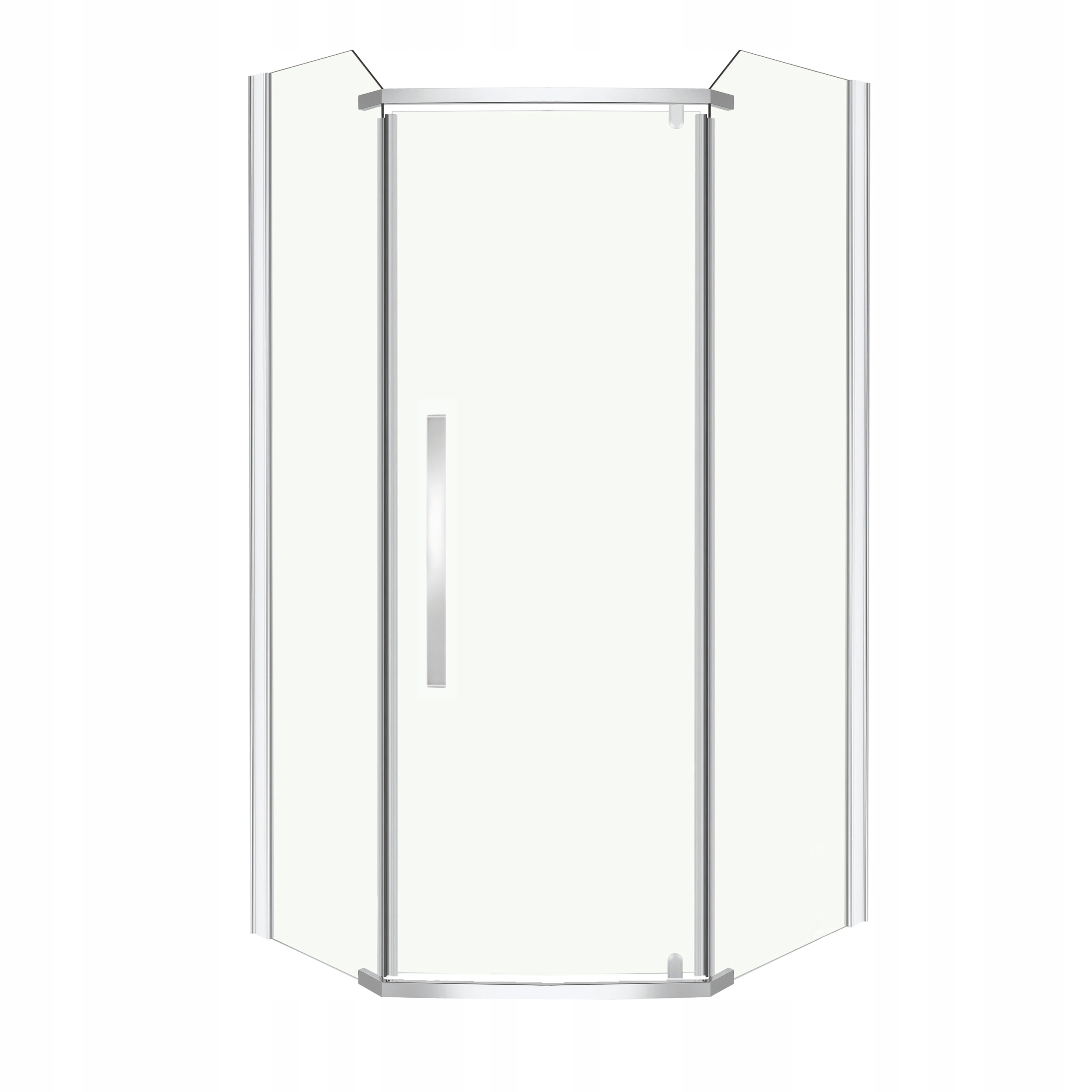 Sprchový kút - PEDAGONÁLNA SPRCHOVÁ KABÍNA 100X80 SKLO 6MM
