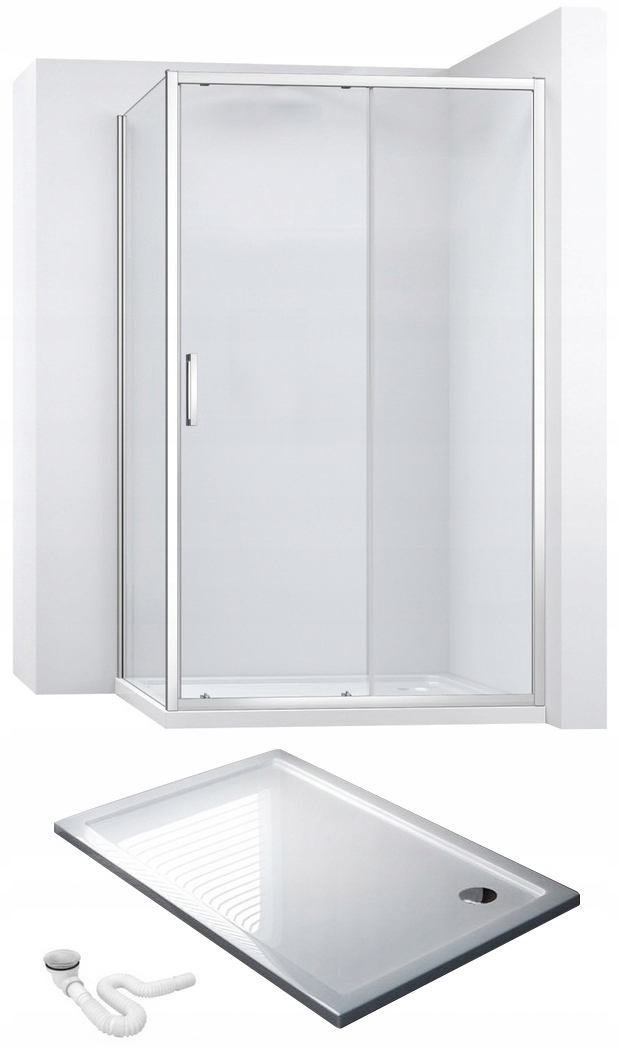 Sprchový kút - SPRCHOVÁ KABÍNA SLIDE PRO 90x100 + ZÁSOBNÍK